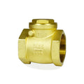 2 1/2" Swing Brass Check Valve DN65, One Way Oil Water Fuel Gas Air Check Valve to Prevent Water Backflow for Sump Pump and Air Compressor - size: 2-1/2inch（DN65）
