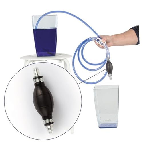 Manual Water Suction Hose and Car Guide Oil Tube Siphon Pump Set for Fish Tank and Automotive Fluid Transfer