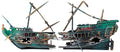 Penn-Plax Shipwreck Aquarium Decoration Ornament with Moving Masts, Lifeboat, and Bubble Action