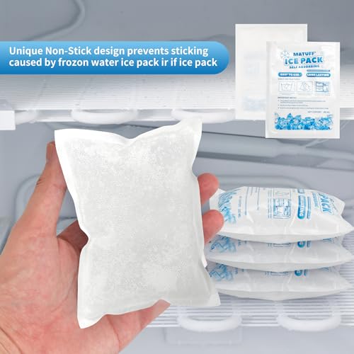 100 Pcs Reusable Ice Packs for Coolers (3.7''x4.9'') - Long-Lasting Gel Freezer Packs for Lunch Boxes, Shipping, Camping, Beach & Fishing | Keep Food/Drinks Fresh - style: 3.7''x4.9'' Packs of 100