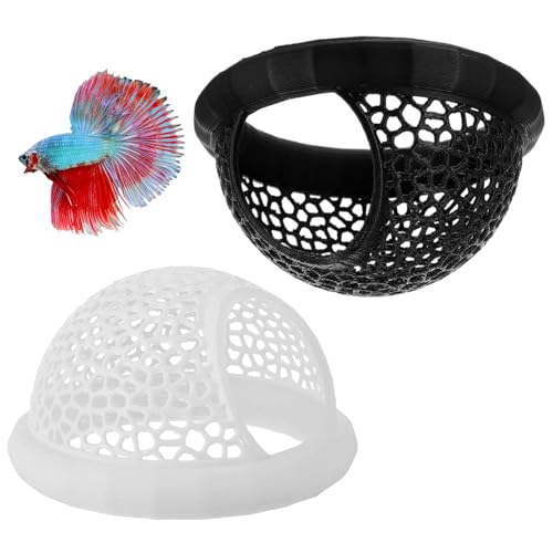 2 Pack Betta Fish Hammock, Leaf Resting Beds for Betta Fish, Soft Safe Underwater Hammock Resting Spot, Easy to Install Aquarium Bettas Tank Decor