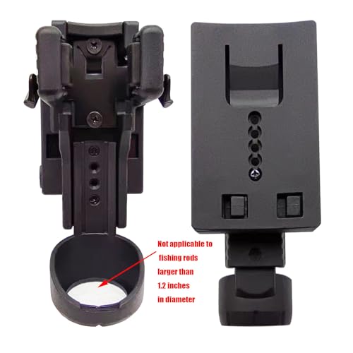 Fly Fishing Rod Holder,3rd Hand Belt Clip Rod Holder,Fly Fishing Wader Belt,Fishing Belt, for Fly Fishing and Spinning Rods