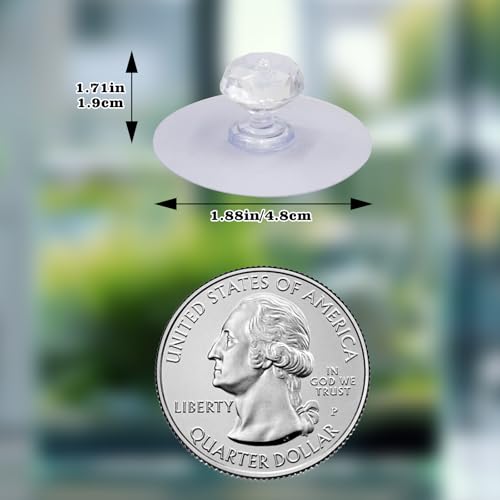 10 Pcs Aquarium Lid Handle, Acrylic Round Handles with Adhesive for Fish Tank Cover, Fish Tank Accessories, Aquarium Lid Handle Replacement - color: Transparent