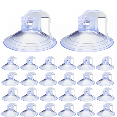 Sunshade Suction Cups 24Pcs Car Shade Windshield Suction Cups PVC Sucker for Car Shades Windows, Windshield, Kitchen, Bathroom (Clear) - color: Transparent