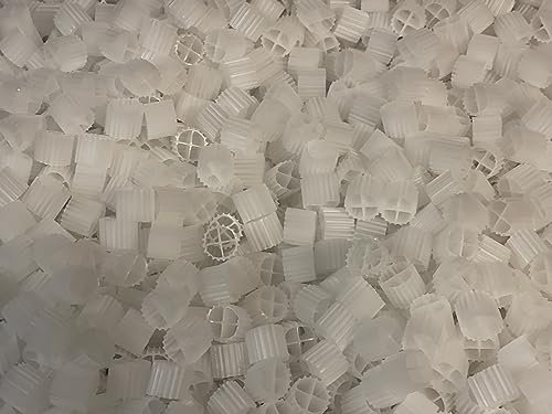 K1 Bio Filter Media Moving Bed Biofilm Reactor (MBBR) for Aquaponics, Aquaculture, Hydroponics - Ponds - Aquariums by Wholesale Koi Farm, (2 Gallons) - size: 2 Gallons
