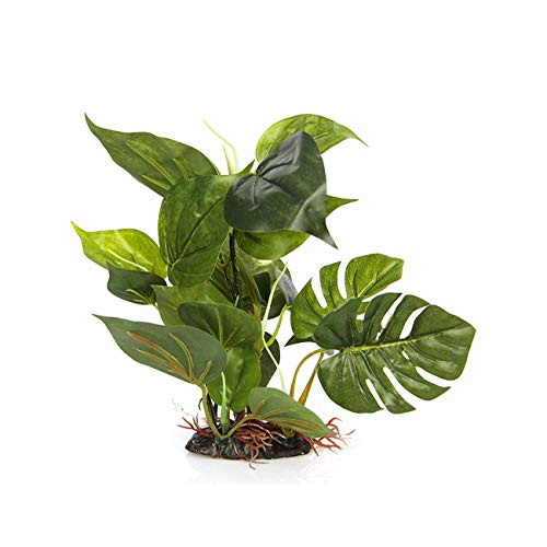 CNZ Aquarium Fish Tank 10" Green Lifelike Underwater Plastic Plant Aquatic Water Grass Decor
