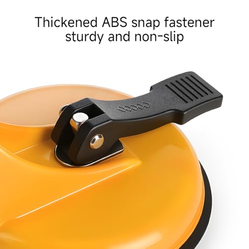 Granite Marble Countertop Seam Leveling Tool, Adjustable Vacuum Suction Clamp Set for Stone Slab Installation and Repair, Professional Gap Adjustment Kit Yellow Rubber