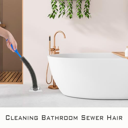 Refrigerator Coil Cleaning Brush，Sewer Set Brush Clog Remover,for Toilet, Kitchen Sink, Sewer, Bathroom Bathtub Hair Clogging Cleaning Tool，Long Drain Brush