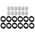 PET STANDARD Cat Water Fountain Filter Replacement & 12 Pack Replacement Pre-Filter Sponges Compatible with Rellaty and Neareal 108oz/3.2L Automatic Cat Water Fountain, Pack of 12