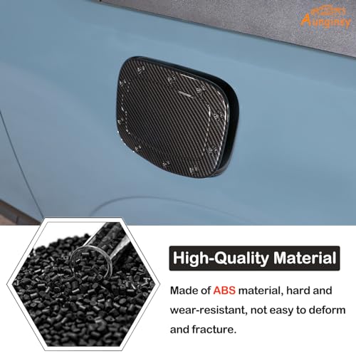 Aunginsy Car Gas Fuel Tank Cap Protect Cover Accessories Compatible with Ford Maverick 2022-2025 Fuel Tank Door Cover Car Exterior Fuel Tank Cover Oil Gas Cap Door Cover Trim Frame Protect Accessories - color: Carbon Fiber Pattern