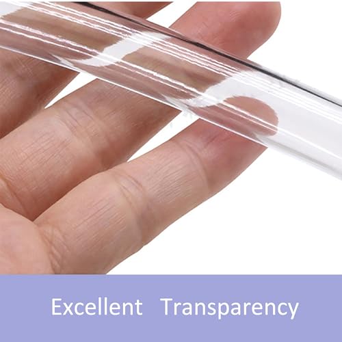 Clear Tubing Assortment, 10mm ID, 5 Meters Lengh In All, 1.5mm Thickness, Flexible Plastic Tube Hose Set For Home Repair Water Oil Transfer Aquarium, BPA Free and non-toxic - size: id:10mm (5m)