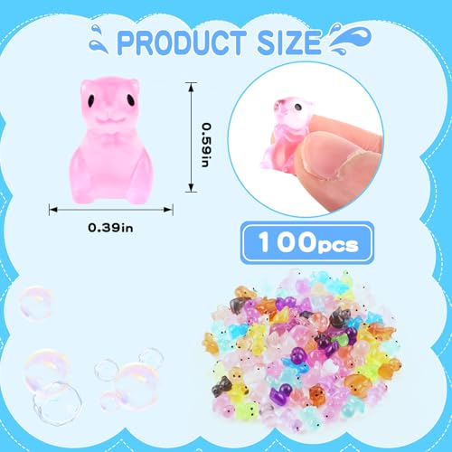 Tmtains Slime Charms Kawaii Resin Charms 3D Cute Nail Charm Mini Flatback Luminous Animal Charm Bulk Resin Jewelry Making Turtle Embellishments Supplies for Cell Phone Scrapbooking DIY Crafts - color: Dc 100Pcs Resin Animal