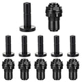 12 Pack 1/4" Bulkhead Fittings Push-to-Connect Fittings,6 Bulkhead Connectors 6 End Plugs,Reptile Mister System Quick Connect Fittings for Aquarium,Vivarium,Irrigation,Reverse Osmosis System - size: 12 Pack 1/4" Bulkhead Fittings Kit