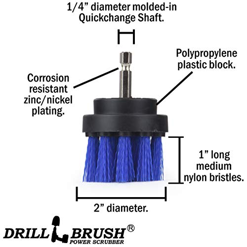 Aquatic Cleaning Brush Set - Fish Tank Accessories - Boat Accessories - Aquarium Accessories - Swimming Pool Brush - Drill Brush Aquatic Cleaning Kit - Pool Cleaning Household Set - Fish Tank Cleaner - color: Blue
