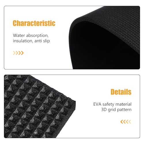 Fish Tank Leveling Mat 15.74X11.81 Inch Non-Slip Foam Aquarium Pad Shock Absorbing Cushion for 10 to 20 Gallon Tanks Reptile Terrarium Accessories