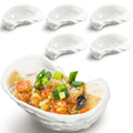 Reallnaive 6 Pcs Ceramic Oyster Shells Reusable Oyster Grilling Shells Large Clam Baking Dish Platter Plate for Cooking Shrimp Scallops Clams Seafood of All Kind