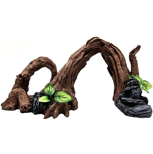 Large Fish Tank, Sunken Wood Decoration, Aquarium Accessories, Artificial Driftwood Landscape Center Ornaments, Suitable for Decorating Fighting Fish, Shrimp, Goldfish, and Reptiles