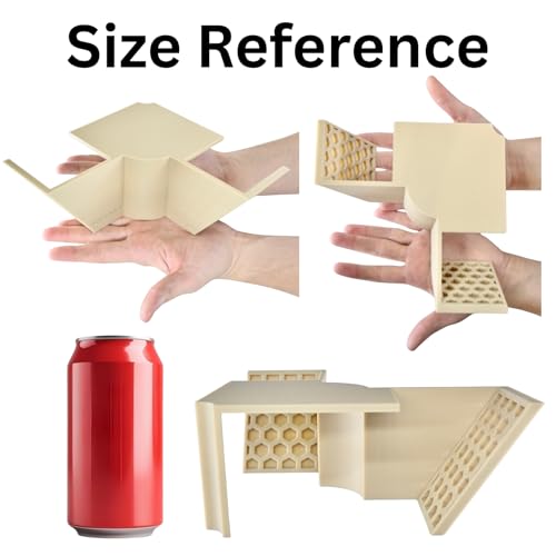 Hermit Crab Underground Tunnel Cave Corner | Hermit Crab Climbing Tank Decor Hide Hideout | Enrichment Habitat Hideaway Decoration Accessories Supplies Toys Ornaments (Beach Sand White) - color: Beach Sand White