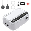 Aquarium Air Pump Rechargeable Aerator for Bait Bucket, Portable Battery Powered Air Pump for Aquarium, Fish Tank Air Pump Bubbler Aerator for Outdoor Fishing - style: 2 outlet 2600mAh