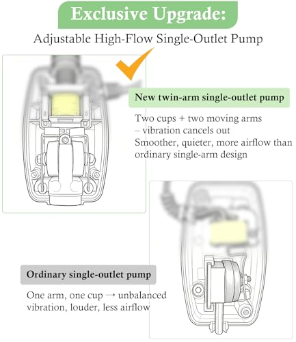 HITOP Upgraded 2W Adjustable Single Outlet Aquarium Air Pump, 44GPH Mini Quiet Fish Tank Aerator with Accessories, Oxygen Pump for Small Tank up to 40Gallon - style: 44GPH(with knob)