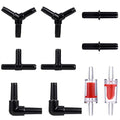 Aquarium Air Pump Accessories Kit, Aquarium Connector,Check Valve, Control Valve Accessories Suction Cups Connectors and Check Valves for Nano Air Pumps