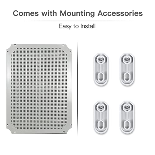 Sunnyglade ABS Plastic Dustproof Waterproof IP65 Junction Box Universal Durable Electrical Project Enclosure with Lock (15.7“x11.8”x7”) - size: 15.7“x11.8”x7”