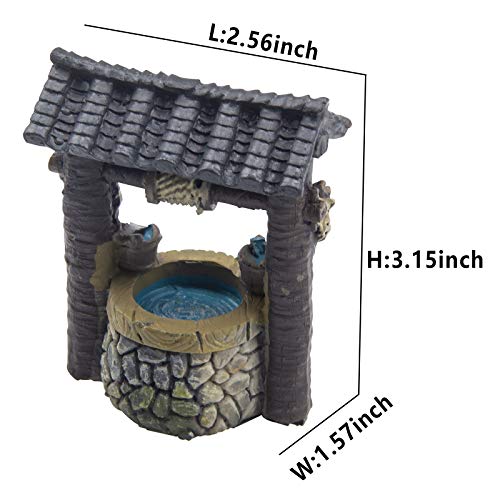 Miniature Fairy Garden Decoration Accessories Garden Sculptures Statues,Yard Decor for Outside Gnomes Outdoor Decor for Patio - size: Well