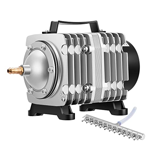 VIVOSUN Commercial Air Pump 1427 GPH 55W 90L/min 12 Outlet for Aquarium and Hydroponic Systems - style: 55W-1427GPH