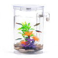 Betta Fish Tank, 360 Aquarium with LED Light, 1 Gallon Fish Bowl, Small Fish Tank Starters Kit, Beta Fish Tank Aautomatic Cleaning as Desktop Decoration for Office Home Room Decor