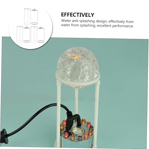 BESPORTBLE 6PCS Humidifier Splash Guard for Fish Tank and Rockery Portable Plastic Humidifier Cover Water Fountain Splash Guard Replacement for Mister and Pond