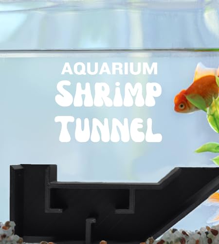 Chatelet Aquarium Underground Tunnel | Fish & Shrimp Hideout for Aquariums | Unique Underground Viewing Tunnel | Made in USA (Black) - color: Black