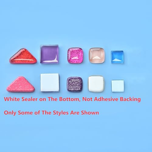 BTMIEY 500g Glue Down Irregular Tiny Mosaic Tile Hobbies Children Handmade Crystal Craft for Bathroom Kitchen Home Decoration DIY Art Projects,0.4X0.4 Inch(Mixed Color Series) - color: Mix Color Series