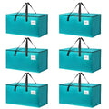 Moving Bags Heavy Duty Sky Blue – Large Packing Bags for Moving, Extra Large Storage Totes with Zippers and Handles - color: Sky Blue