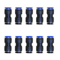 3/8" OD x 10mm OD Pneumatic quick Connector Push to Connect fittings Straight reducer Union/Coupler (Pack of 10) - size: 3/8inch-10mm