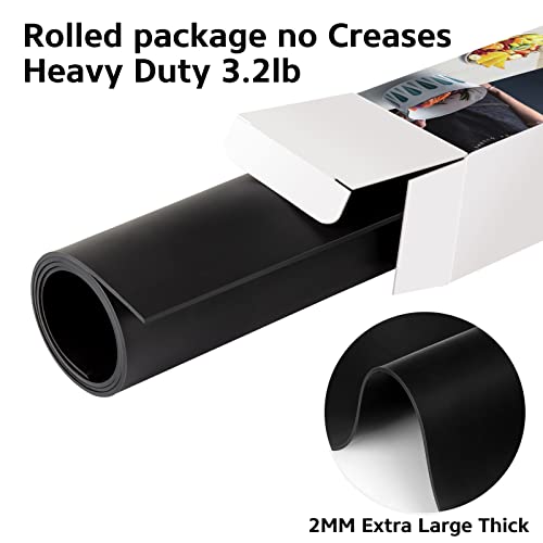 Silicone Mat Heat Resistant Mats for Countertop, Multipurpose Large Silicone Mats for Crafts Kitchen Workbench Size 36x24 inches Thick 2mm,Rolled Package,Black - color: Black, size: 36"L x 24"W
