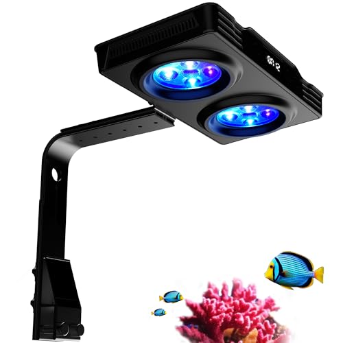 Aquarium Light –A036 Reef Tank Light 36 Watts Saltwater Light with Touch Control, Reef Lights for Coral Reef Nano Fish Tank Marine Tanks with Timer & Screen - size: 36.0