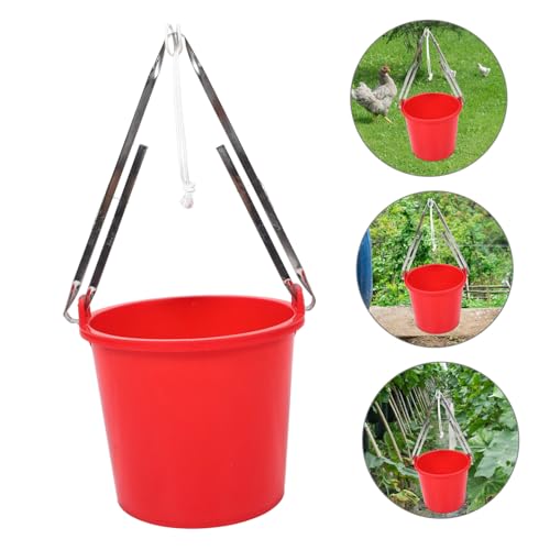 STOBAZA Utility Bucket with Handle for Animal Water Storage and Gardening for Farming Camping and Cleaning Tasks