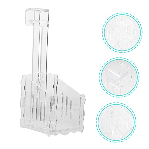 YARNOW Aquarium Driftwood Planter Acrylic Plant Holder Suction Cup Fish Tank Planting Cup