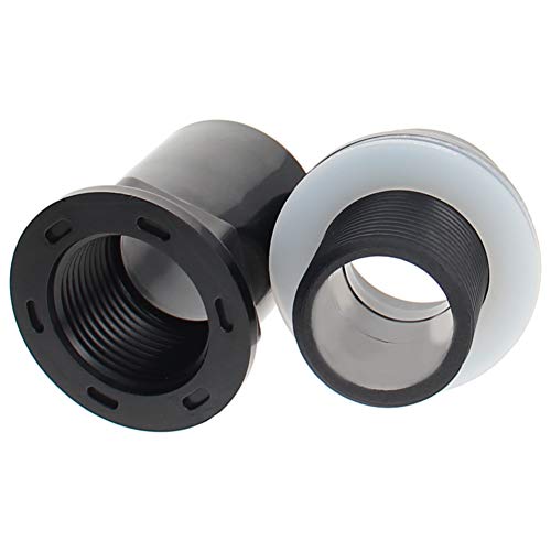MroMax 32mm/1.26" ID PVC Aquarium Water Pipe Connector Joint Straight Tubes Hose Connector Fish Tanks Accessories 3pcs