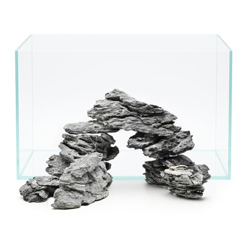 Natural Seiryu Stones Dragon Rocks 10lb Natural Aquascaping Stones for Aquarium Landscaping Fish Tank Decoration and Reptile Terrarium Décor-2-7 Inches - size: 10lb(2-7in)