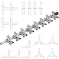 Pawfly 8-Way Aquarium Gang Valve Air Flow Control Lever Valve Distributor Splitter with Airline Connectors - color: 8-Way