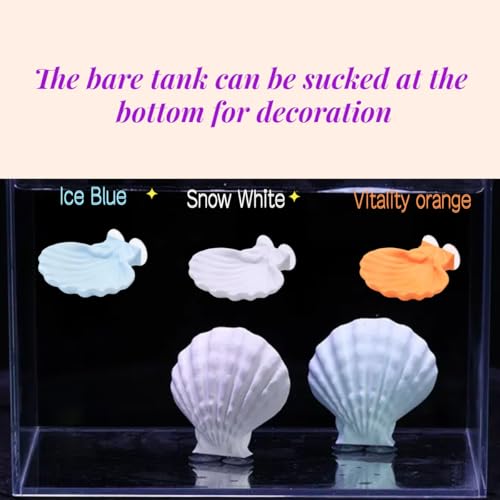 Betta Fish Hammock, Shell Pad with Strong Suction Cup Natural Resting Bed for Bettas Soft Fin-Safe Betta Fish Tank Decor and Accessories (Blue Medium) - color: Blue Medium