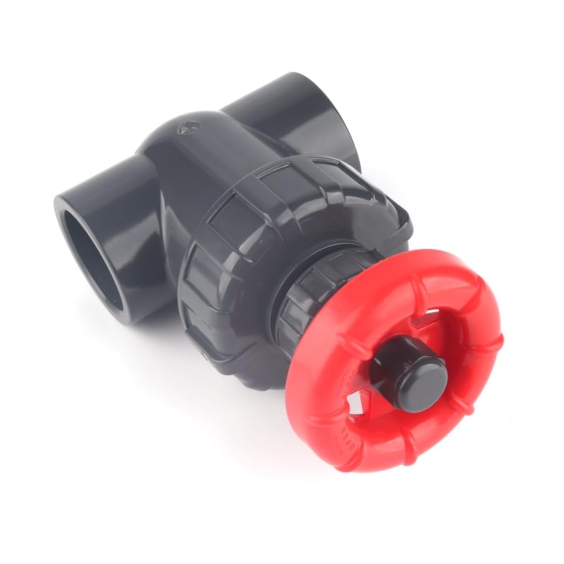 PVC Gate Valve 20/25/32/40/50/63mm UPVC/PVC Precision Flow Control Ball Valve Dark Gray - size: 40mm DN32 Dark Gray