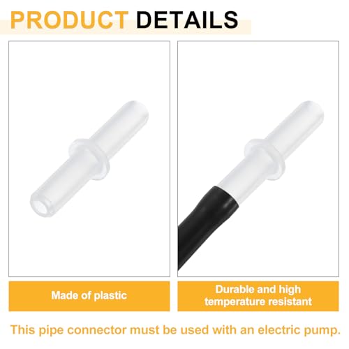 uxcell 20Pcs Aquarium Air Valve Connector, Plastic Inline Tubing Non-Return Valves for 4mm ID Airline Tubing Fish Tank Pond Air Line, White