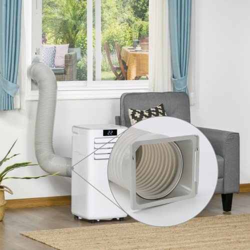 Portable AC Exhaust Hose Coupler 5.9 inch Air Conditioner Unit Vent Tube Connector Portable Air Conditioning Interface Adapter Accessories Parts (AA02) - style: AA02