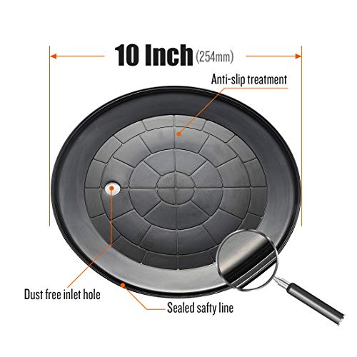 IMT 10" Metal Suction Cup for Glass, Vacuum Pump Suction Cups to Lift Large Glass, with Metal Handle and Brass Pump, 265lbs Load Capacity - size: 10"