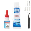 Aquarium Glue Kit – Underwater Gel & Skeleton Gel, Safe for Fish & Plants, Includes Tweezer, Precision Nozzles & Spray Tips, Perfect for Aquascaping & Hardscape