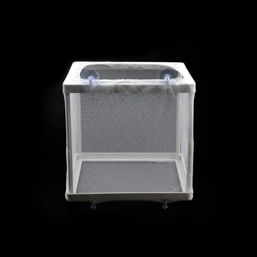 Fish Breeder Box - Fish Isolation Box Mesh Box, Aquarium Breeder Box, Fish Fry Hatchery, Juvenile Separation Net with Suction Cups, Nursery for Guppy Shrimp - color: small