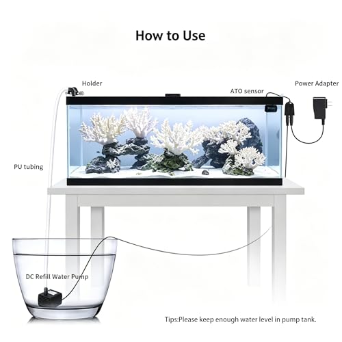 Auto Top Off ATO System for Saltwater Aquarium Reef and Fresh Tank | Refilling System, Dual Optical Sensor