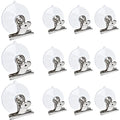 12 Pieces Suction Cup Clips Advertising Suction Cup with Screw Clear Sucker Pads for Hanging Home Office Accessories